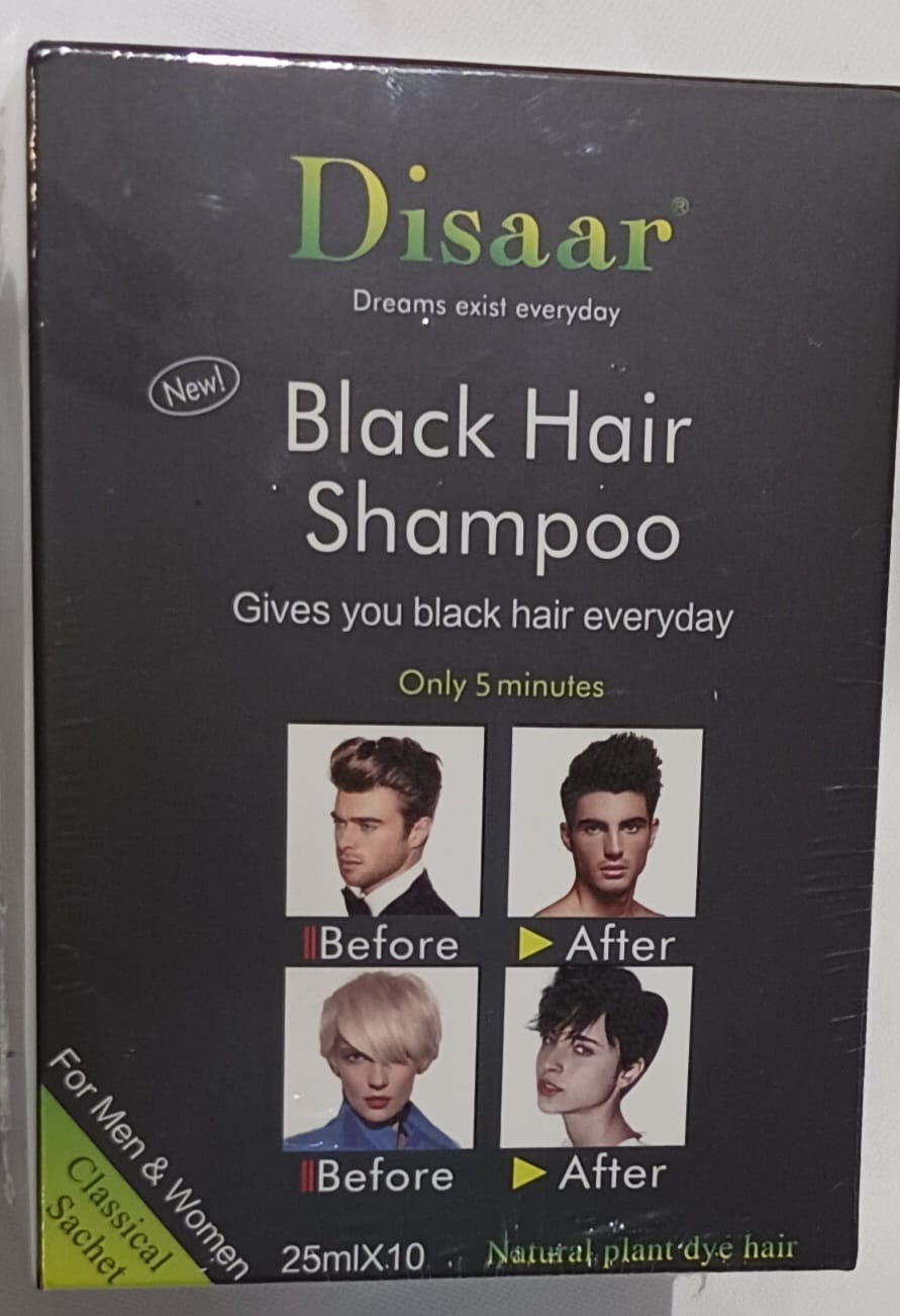 Disaar Black Hair Shampoo - Natural Plant dye Hair