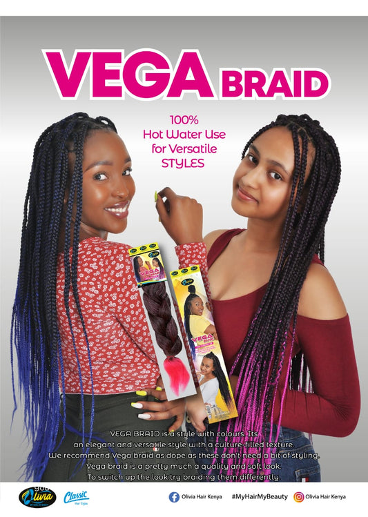 VEGA BRAID 100% Hot Water Use for Versatile STYLES