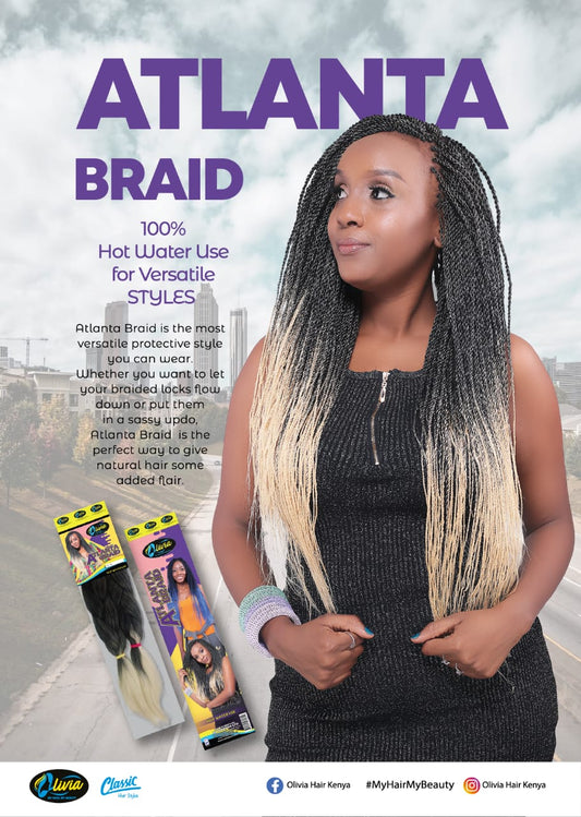 ATLANTA BRAID 100% Hot Water Use for Versatile STYLES